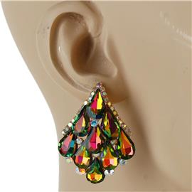 Crystal Tear Shape Earring