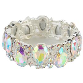 Crystal Teardrop Stretch Bracelet