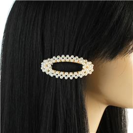 Pearl Oval Hair Clip