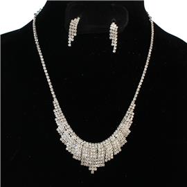 JR Rhinestones Casting Necklace Set