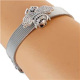 Stainless Steel Buckle Bee Bracelet