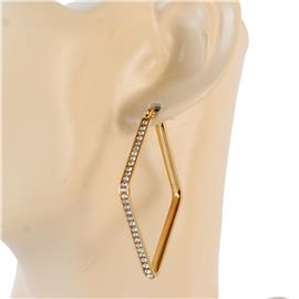 Stainless Steel Geometric Hoop Earring