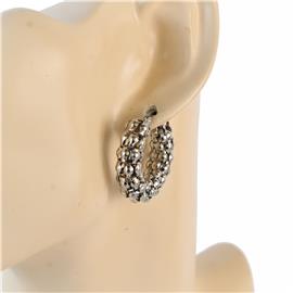 Stainless Steel Chain Hoop Earring