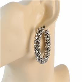 Stainless Steel Chain Hoop Earring