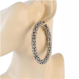 Stainless Steel Chain Hoop Earring