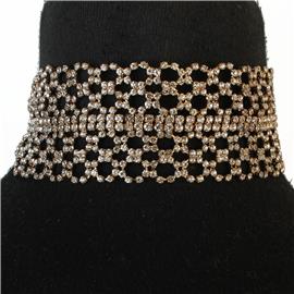 Fashion Rhinestone Patterned Choker