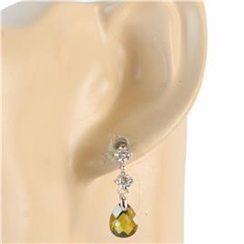 CZ Teardrop Dangling Earring