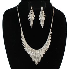 Rhinestones Necklace Set