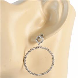 CZ Round Dangling Earring