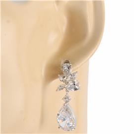 CZ Teardrop Dangling Earring