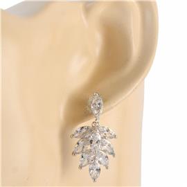 CZ Leaves Vine Earring