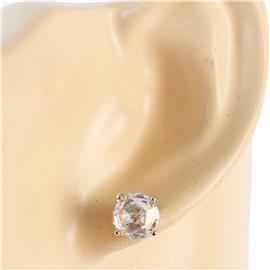 Cubic Zirconia Round Earring