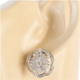 CZ Rose Earring