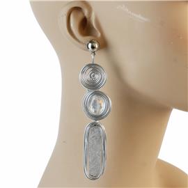 Fashion Wire Long Drop Earring