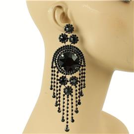 Crystal Round Chandelier Earring