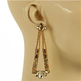 Stones Triangle Earring