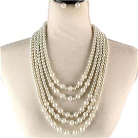 Pearl Necklace Set