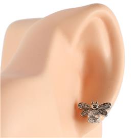 CZ Bee Stud Earring