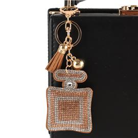 Rhinestones Perfumen Key Chain