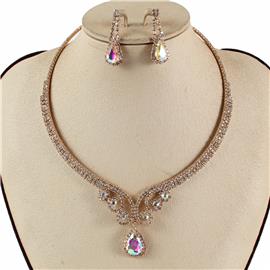 Rhinestones Necklace Set