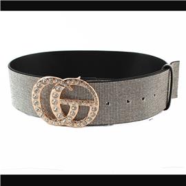 Rhinestones Buckle Belt