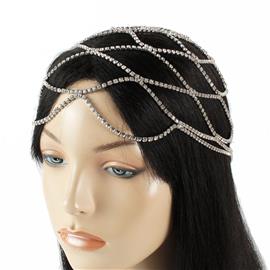 Rhinestones Head Flapper Cap