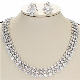 Cubic Zirconia Necklace Set