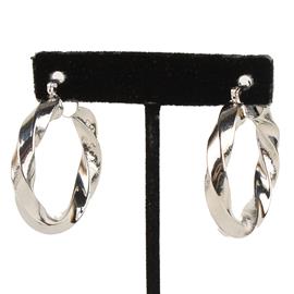 Metal Twist Hoop Earring