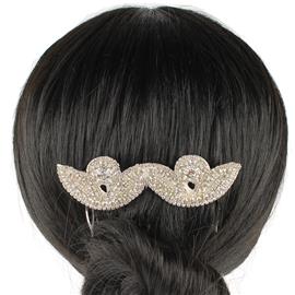 Rhinestone Leaf Hair Comb