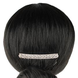 Rhinestone Circle Bar Hair Comb