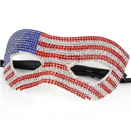 Rhinestone USA Mask