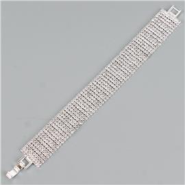 Rhinestone 9 Lines Bracelet