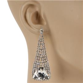 Rhinestone Triangle Earring