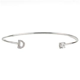 "CZ "D" Bangle"