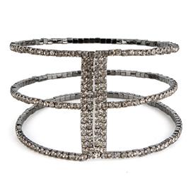 Rhinestone Three Lines Bracelet