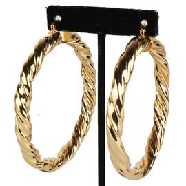 Metal Thick -Twist Hoop Earring