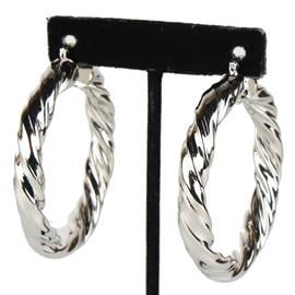 Metal Thick -Twist Hoop Earring