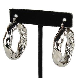 Metal Thick -Twist Hoop Earring