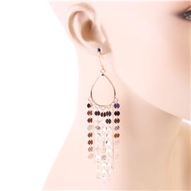 Metal Tear Fringe Earring