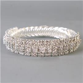 Rhinestones Casting Bangle