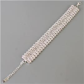 Rhinestones 6 Lines Bracelet