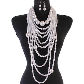 Pearl Multilayereds Necklace Set