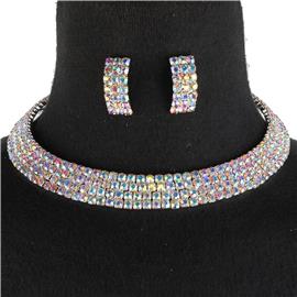 Choker Necklace Set