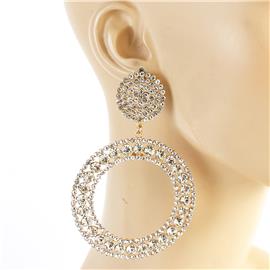 Crystal Round Earring