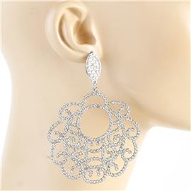 Rhinestone Flower Earring