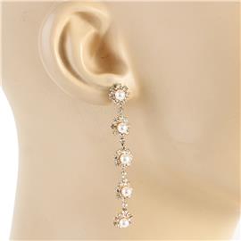 Pearl Flower Dangling Earring