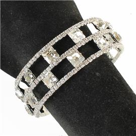 Rhinestones Square Bangle