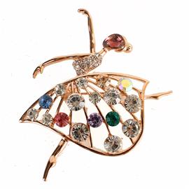 Crystal Ballerina Brooch