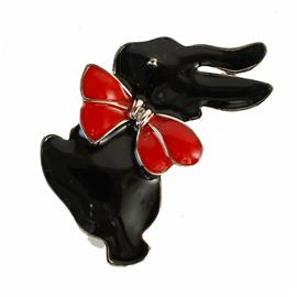 Metal Rabbit Brooch