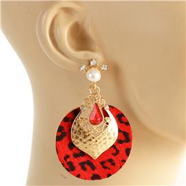 Metal Leopard Print Earring